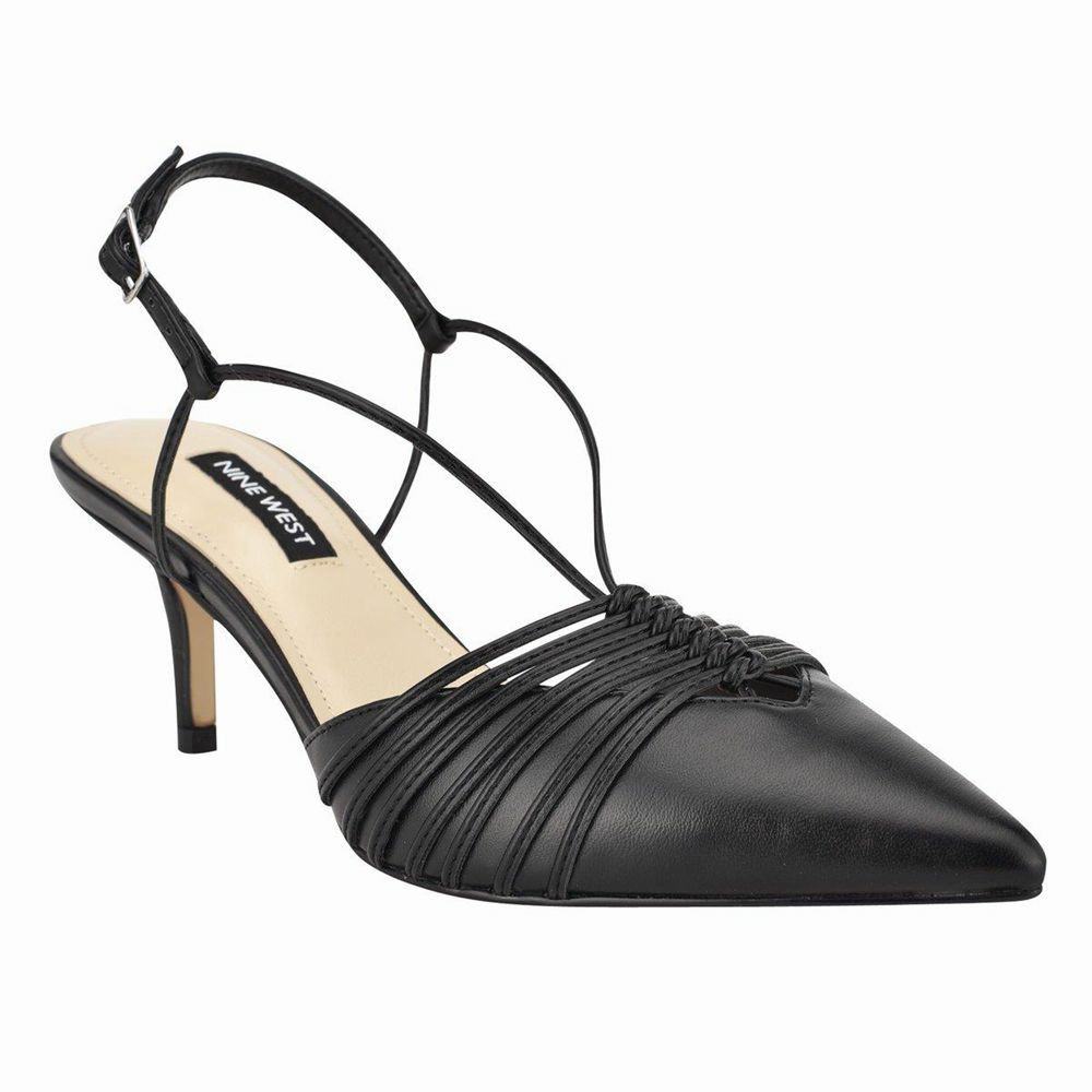 Nine West After Slingback Pumps - Black - Ireland (AV6534982)